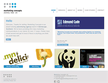 Tablet Screenshot of marketingconcepts.co.uk